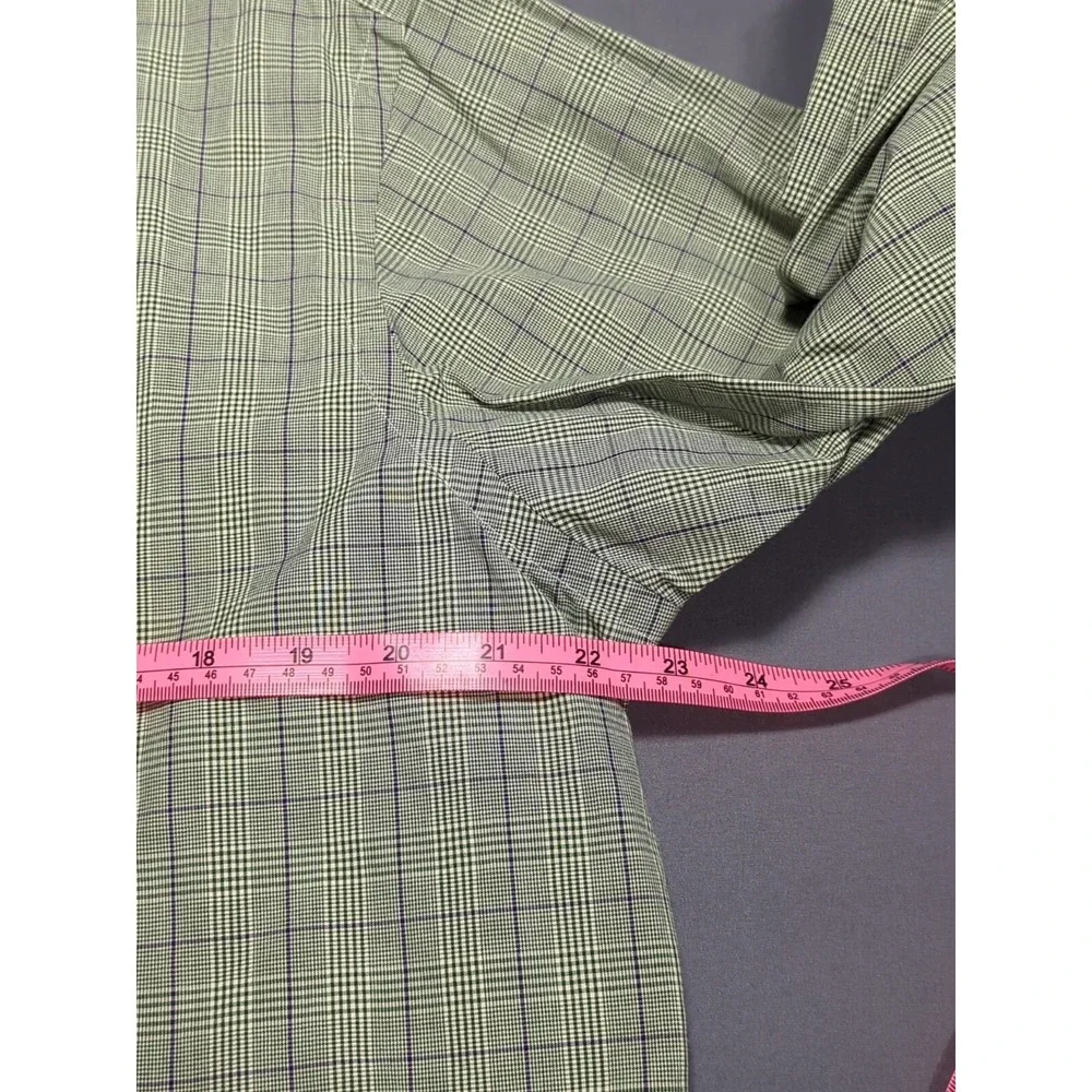 Vtg Blue Tag Polo Ralph Lauren‎ Long Sleeve Button Down Large Shirt Purple Green